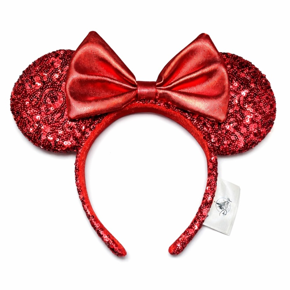 Disney Red Sequin Ears with Bow